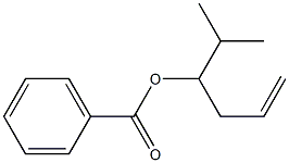 Benzoic acid 1-isopropyl-3-butenyl ester Struktur