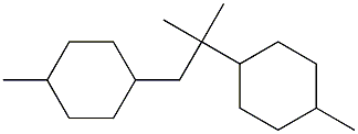 1,2-Bis(4-methylcyclohexyl)-2-methylpropane Struktur