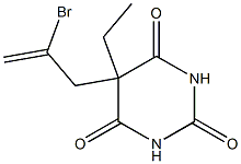 5-(2-Bromoallyl)-5-ethylbarbituric acid Struktur