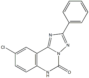 9-Chloro-2-phenyl[1,2,4]triazolo[1,5-c]quinazolin-5(6H)-one Struktur