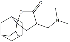 3-(Dimethylaminomethyl)spiro[oxolane-5,2'-adamantan]-2-one Struktur