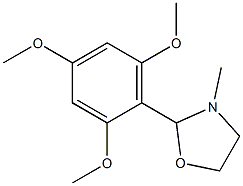 3-Methyl-2-(2,4,6-trimethoxyphenyl)oxazolidine Struktur