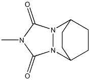 Tetrahydro-2-methyl-5,8-ethano-1H-[1,2,4]triazolo[1,2-a]pyridazine-1,3(2H)-dione Struktur