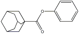 1-Adamantanecarboxylic acid phenyl ester Struktur