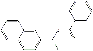 Benzoic acid (R)-1-(2-naphtyl)ethyl ester Struktur