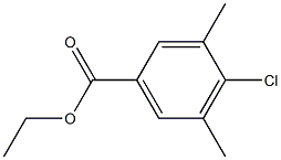 4-Chloro-3,5-dimethylbenzoic acid ethyl ester Struktur