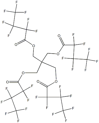 Bis(heptafluorobutanoic acid)2,2-bis[(heptafluorobutanoyl)oxymethyl]propane-1,3-diyl ester Struktur