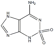 4-Amino-1H,5H-imidazo[4,5-c][1,2,6]thiadiazine 2,2-dioxide Struktur