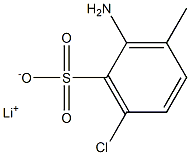 2-Amino-6-chloro-3-methylbenzenesulfonic acid lithium salt Struktur