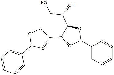 3-O,4-O:5-O,6-O-Dibenzylidene-D-glucitol Struktur