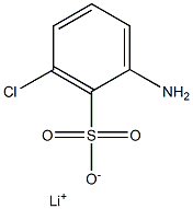 2-Amino-6-chlorobenzenesulfonic acid lithium salt Struktur