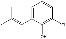 6-Chloro-2-(2-methyl-1-propenyl)phenol Struktur