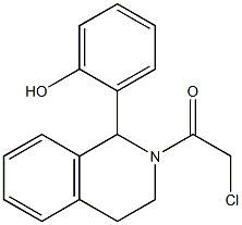 1-(2-Hydroxyphenyl)-2-(chloroacetyl)-1,2,3,4-tetrahydroisoquinoline Struktur