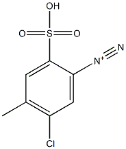 5-Chloro-4-methyl-2-sulfobenzenediazonium Struktur