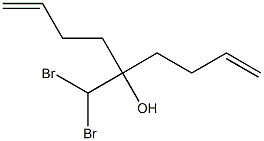 5-Dibromomethyl-1,8-nonadien-5-ol Struktur