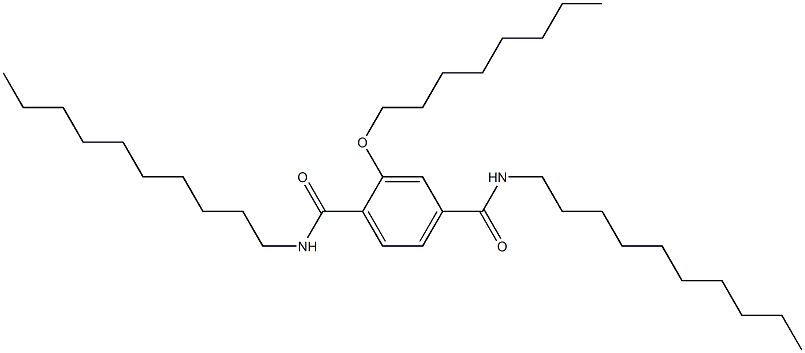 2-(Octyloxy)-N,N'-didecylterephthalamide Struktur