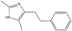 2-Methyl-4-(2-phenylethyl)-5-methyl-1H-imidazole Struktur