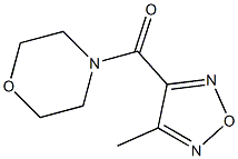 3-Methyl-4-morpholinocarbonylfurazan Struktur