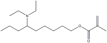 Methacrylic acid 6-(diethylamino)nonyl ester Struktur