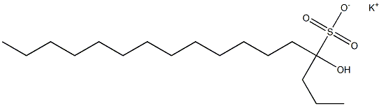 4-Hydroxyheptadecane-4-sulfonic acid potassium salt Struktur