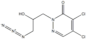 4,5-Dichloro-2-(3-azido-2-hydroxypropyl)pyridazin-3(2H)-one Struktur