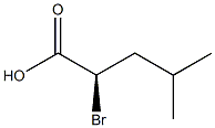 [R,(+)]-2-Bromo-4-methylvaleric acid Struktur