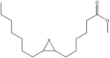 7,8-Epithiopentadecanoic acid methyl ester Struktur