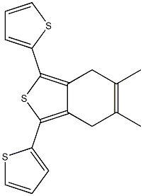 4,7-Dihydro-5,6-dimethyl-1,3-di(2-thienyl)benzo[c]thiophene Struktur