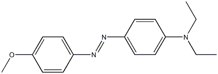 (E)-4-(Diethylamino)-4'-methoxyazobenzene Struktur