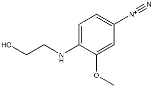 4-[(2-Hydroxyethyl)amino]-3-methoxybenzenediazonium Struktur