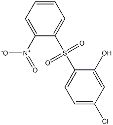 5-Chloro-2-[(2-nitrophenyl)sulfonyl]phenol Struktur