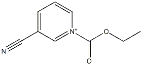 1-(Ethoxycarbonyl)-3-cyanopyridin-1-ium Struktur