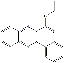 3-Phenylquinoxaline-2-carboxylic acid ethyl ester Struktur