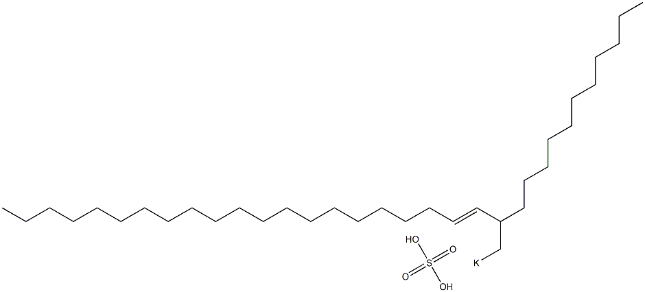 Sulfuric acid 2-undecyl-3-tricosenyl=potassium ester salt Struktur