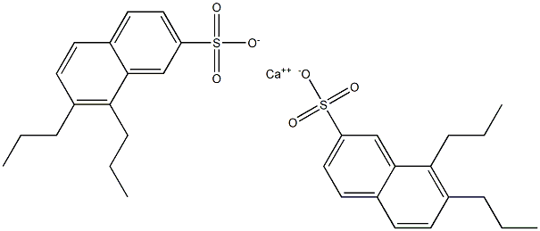 Bis(7,8-dipropyl-2-naphthalenesulfonic acid)calcium salt Struktur