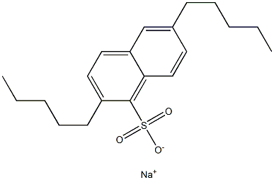 2,6-Dipentyl-1-naphthalenesulfonic acid sodium salt Struktur