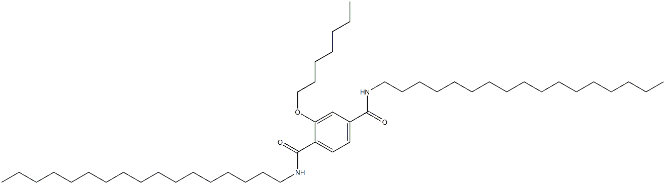 2-(Heptyloxy)-N,N'-diheptadecylterephthalamide Struktur