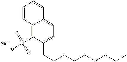 2-Nonyl-1-naphthalenesulfonic acid sodium salt Struktur