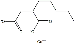 2-Pentylsuccinic acid calcium salt Struktur