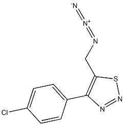 4-(4-Chlorophenyl)-5-azidomethyl-1,2,3-thiadiazole Struktur