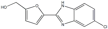 5-Chloro-2-[5-(hydroxymethyl)furan-2-yl]-1H-benzimidazole Struktur