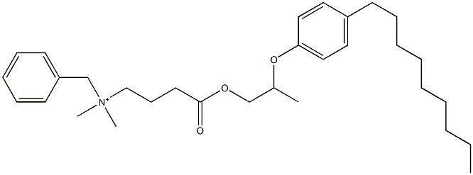 N,N-Dimethyl-N-benzyl-N-[3-[[2-(4-nonylphenyloxy)propyl]oxycarbonyl]propyl]aminium Struktur