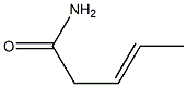 (E)-3-Pentenamide Struktur