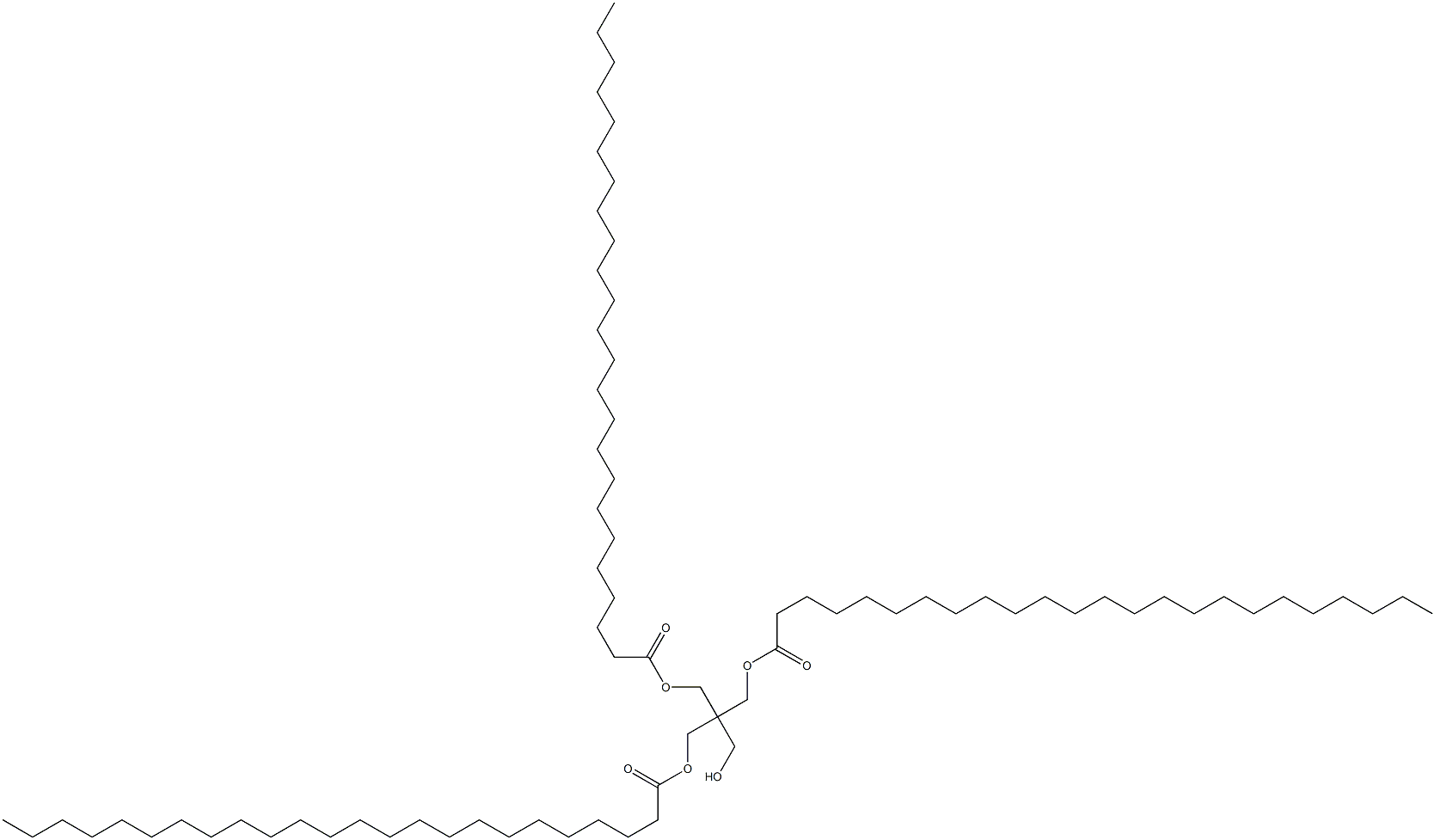 Ditetracosanoic acid 2-(hydroxymethyl)-2-[(1-oxotetracosyloxy)methyl]-1,3-propanediyl ester Struktur