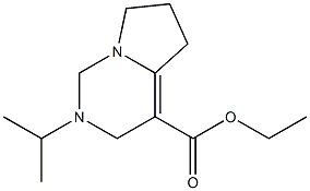 2-Isopropyl-1,2,3,5,6,7-hexahydropyrrolo[1,2-c]pyrimidine-4-carboxylic acid ethyl ester Struktur