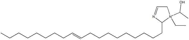 1-Ethyl-1-(1-hydroxyethyl)-2-(10-nonadecenyl)-3-imidazoline-1-ium Struktur