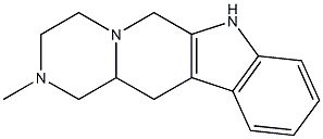 1,2,3,4,6,7,12,12a-Octahydro-2-methylpyrazino[1',2':1,6]pyrido[3,4-b]indole Struktur