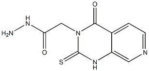 1,2,3,4-Tetrahydro-4-oxo-2-thioxopyrido[3,4-d]pyrimidine-3-acetic acid hydrazide Struktur