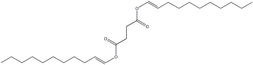 Succinic acid di(1-undecenyl) ester Struktur