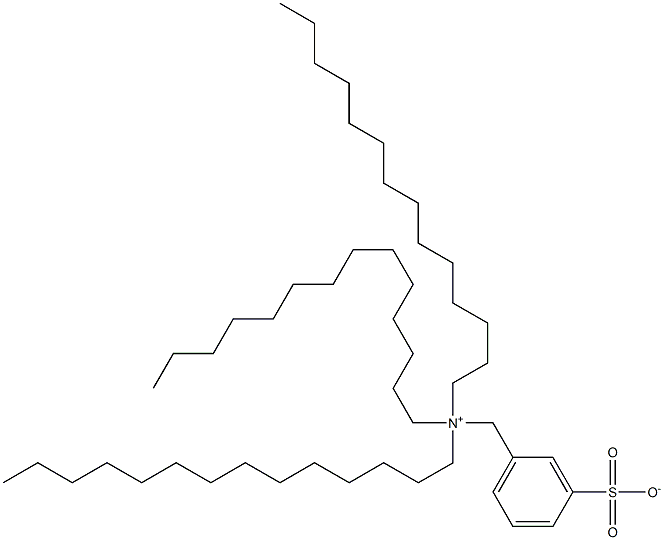 N,N,N-Tristetradecyl-3-sulfonatobenzenemethanaminium Struktur